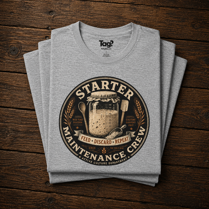 "Starter Maintenance Crew" - Sourdough T-Shirt