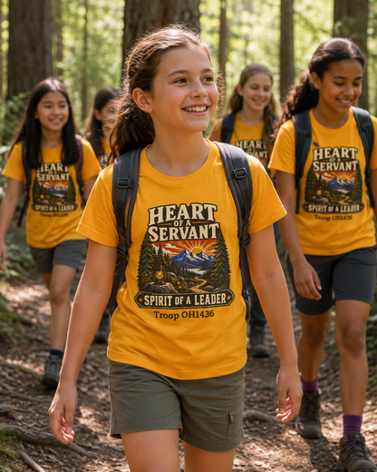 AHG Custom Troop Adult T-Shirt - Heart of a Servant Spirit of a Leader
