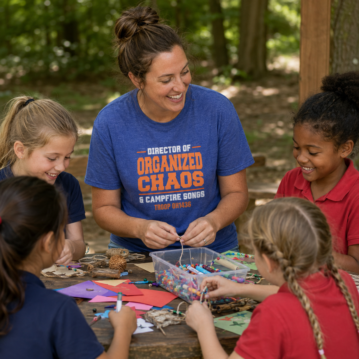 AHG "Director of Organized Chaos & Campfire Songs" Custom Troop Adult T-Shirt