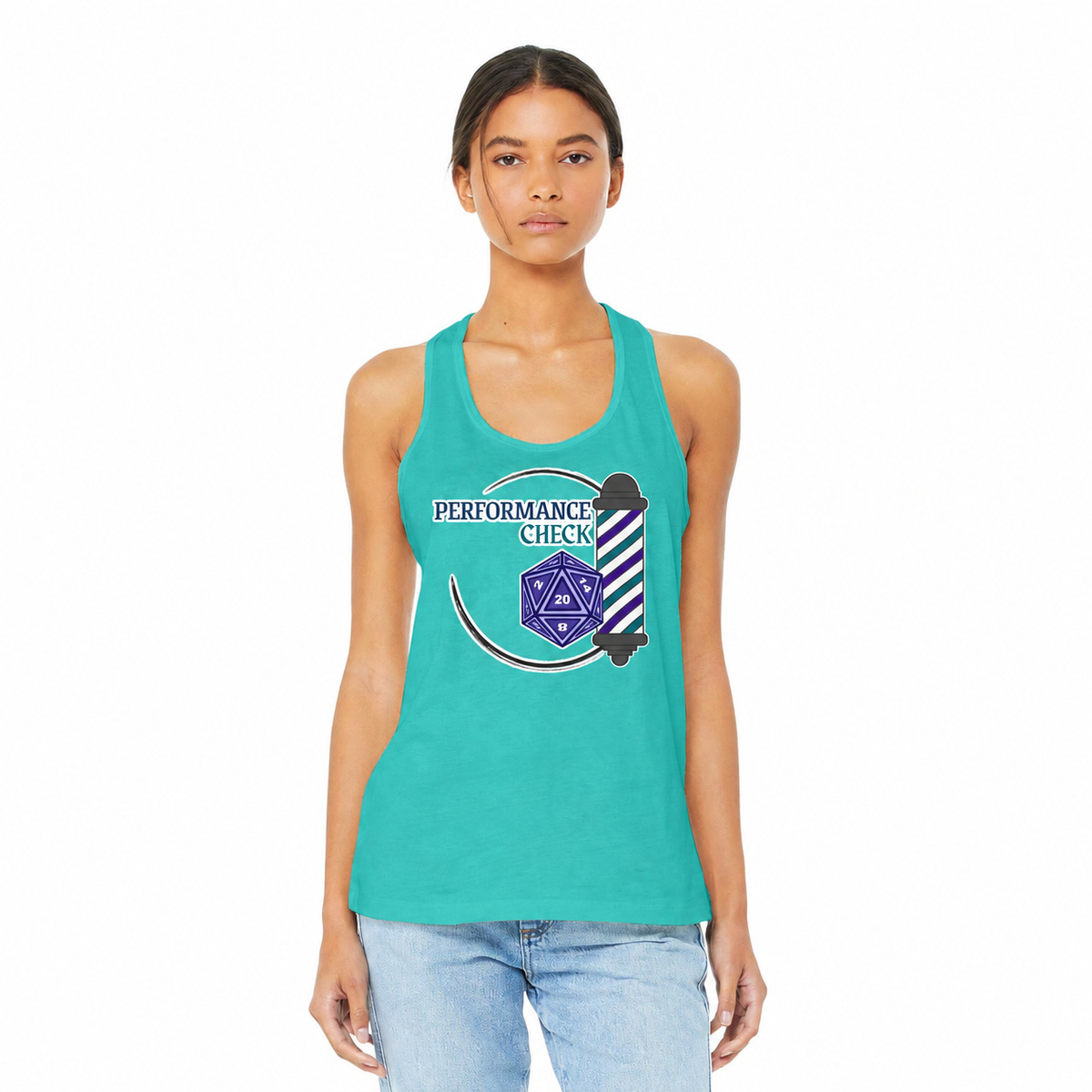Performance Check Quartet Racerback Tank