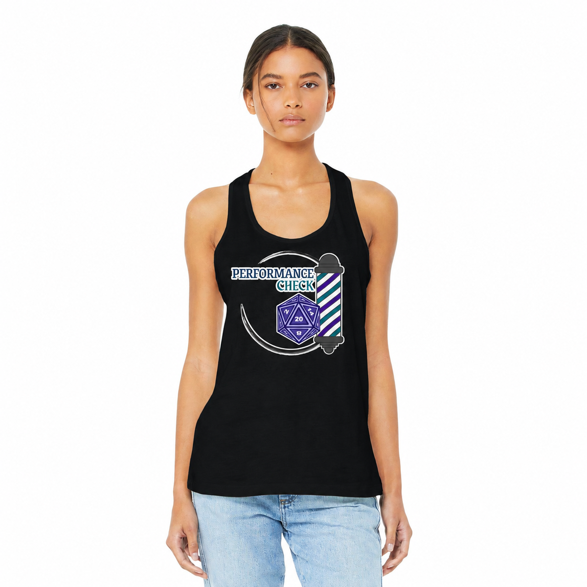 Performance Check Quartet Racerback Tank