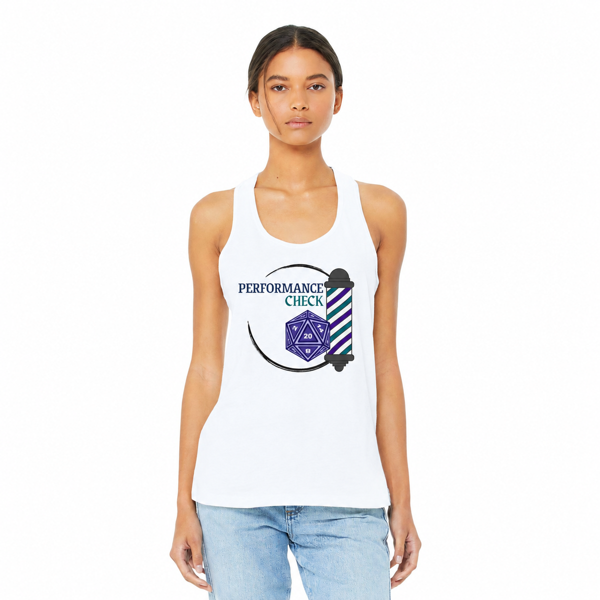Performance Check Quartet Racerback Tank