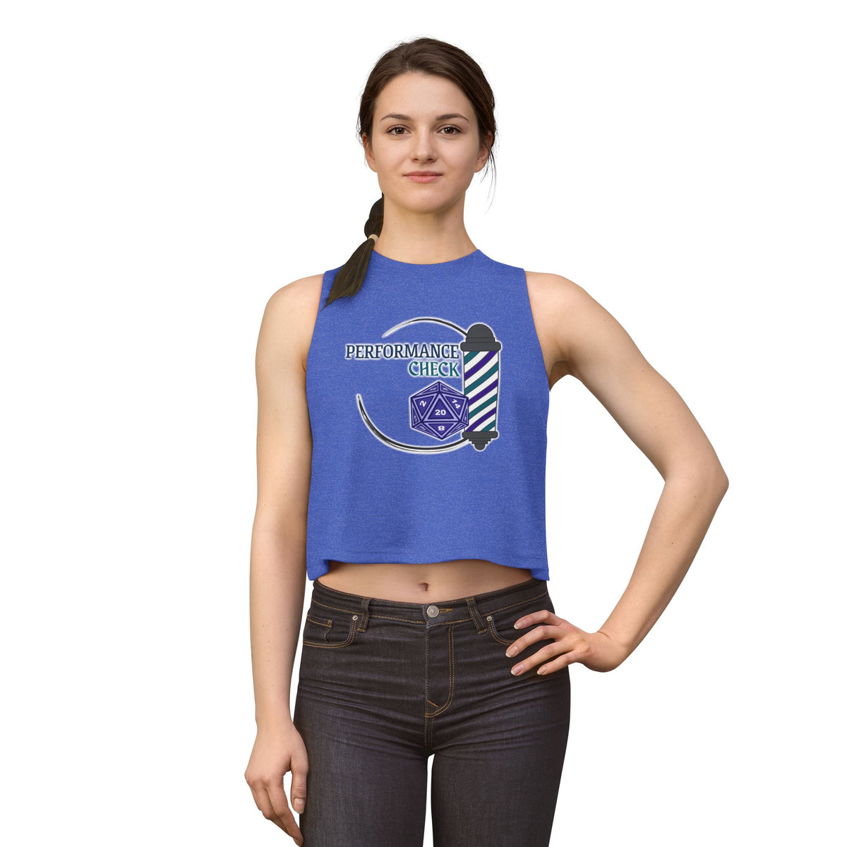 Performance Check Quartet Crop Top Tank