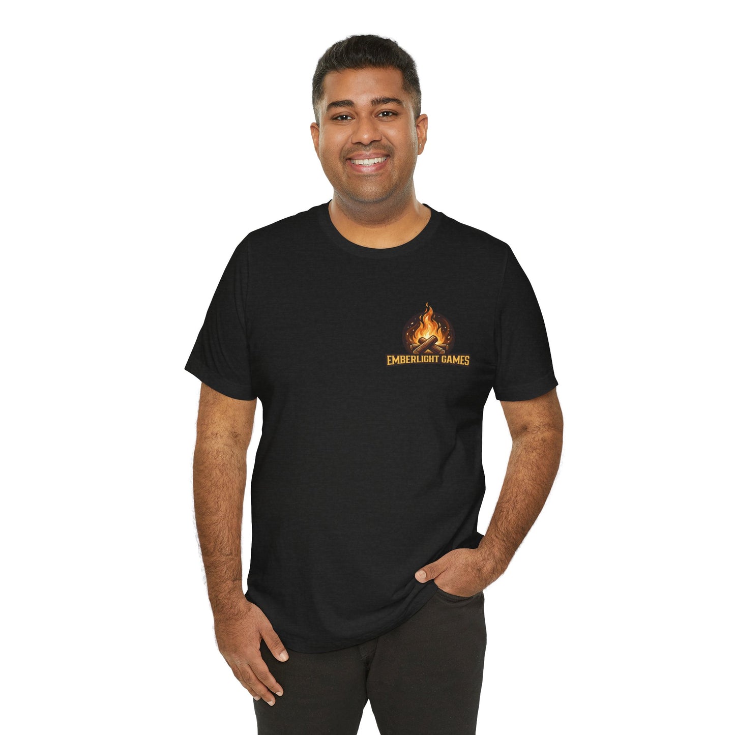 Rock Out: Battle of the Bands T-Shirt — Emberlight Games Logo Tee