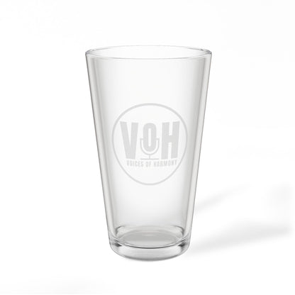 Voices of Harmony Logo Etched Pint Glass