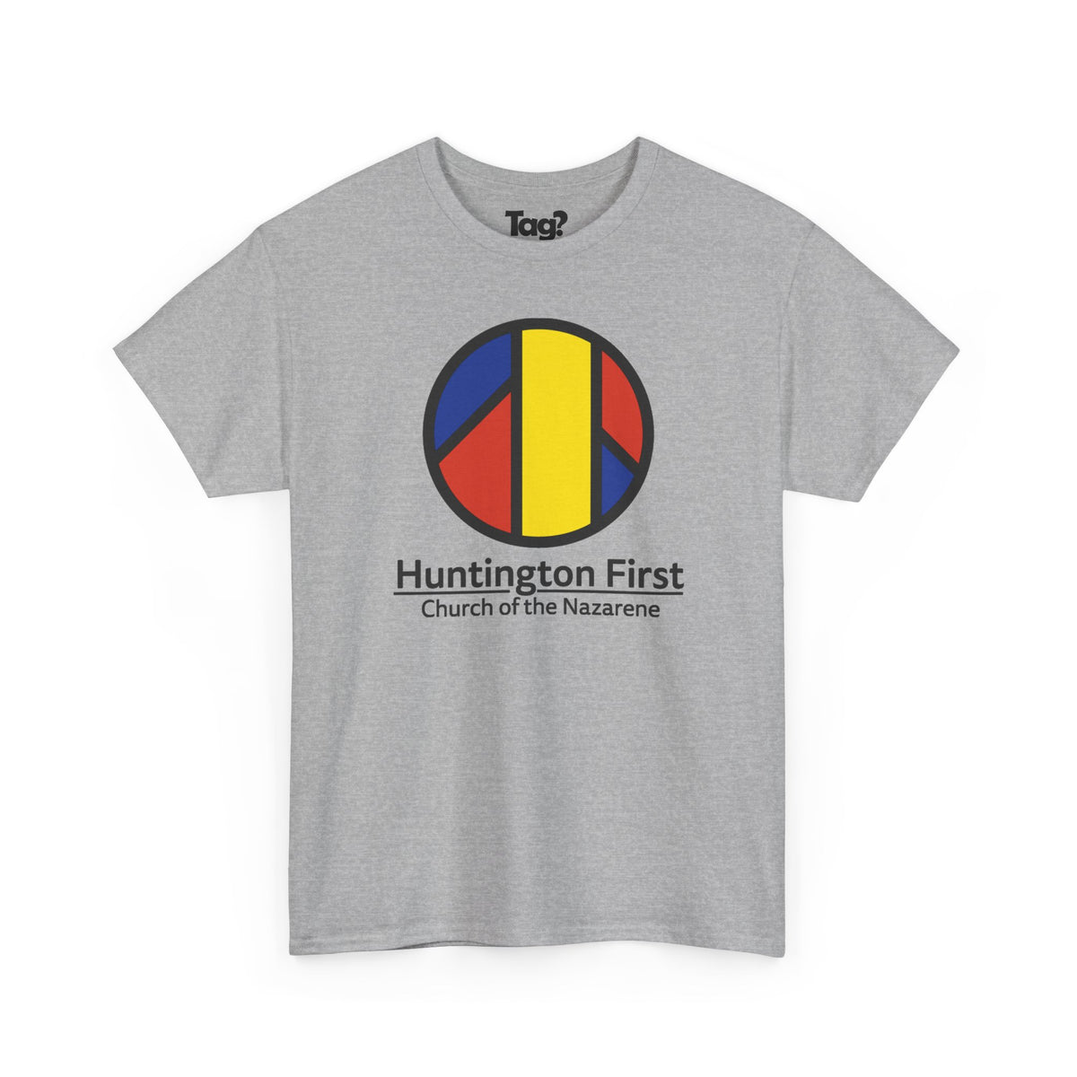 Huntington First Church of the Nazarene Logo Heavyweight T‑Shirt — HFCN