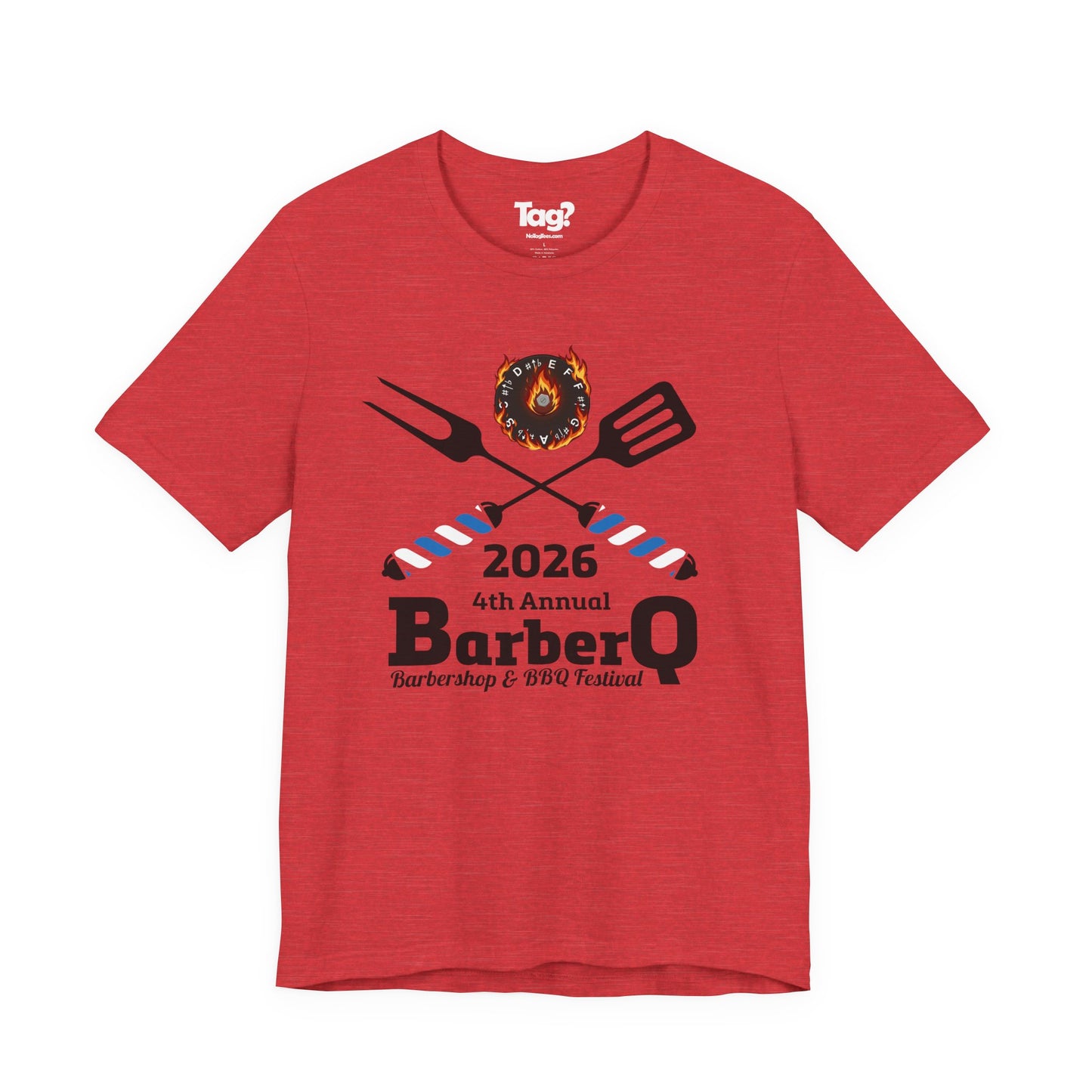 BarberQ 2026 BBQ Festival Tee — 4th Annual Barbershop & BBQ