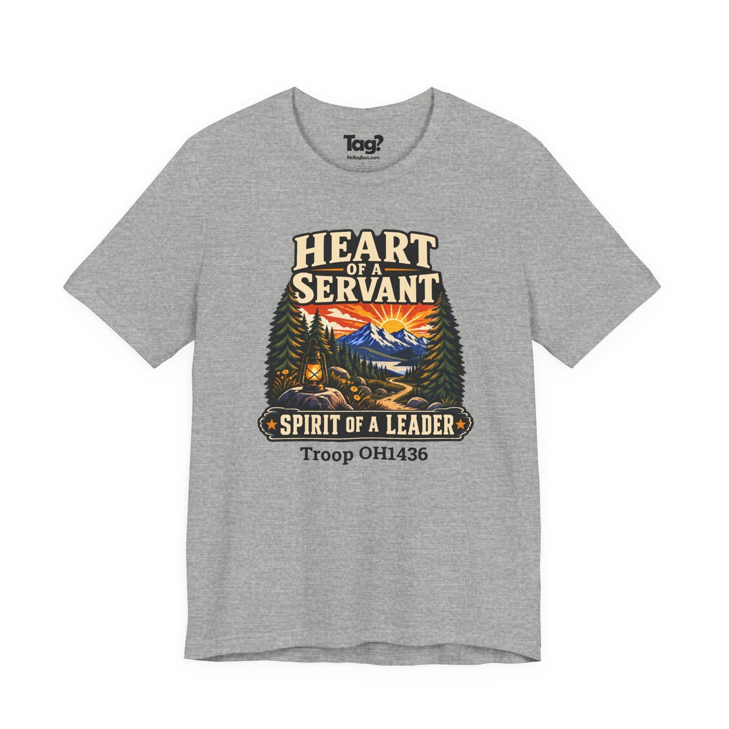 AHG Custom Troop Adult T-Shirt - Heart of a Servant Spirit of a Leader