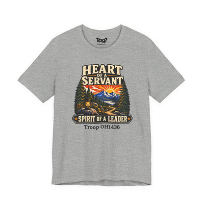 AHG Custom Troop Adult T-Shirt - Heart of a Servant Spirit of a Leader