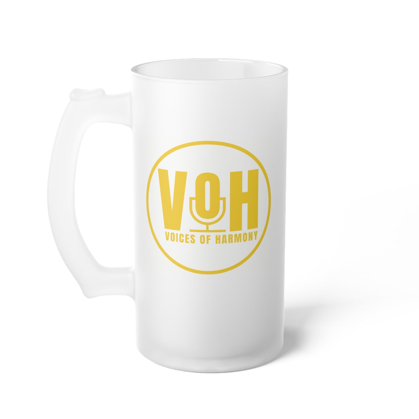 Voices of Harmony Logo Frosted Beer 16oz Mug