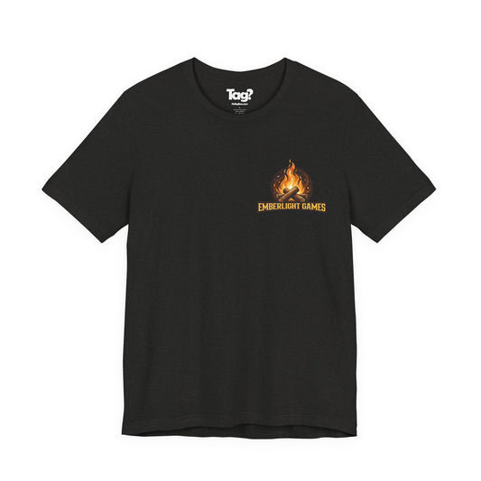 Rock Out: Battle of the Bands T-Shirt — Emberlight Games Logo Tee