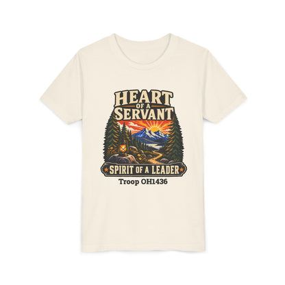 AHG Custom Troop Youth T-Shirt - Heart of a Servant Spirit of a Leader