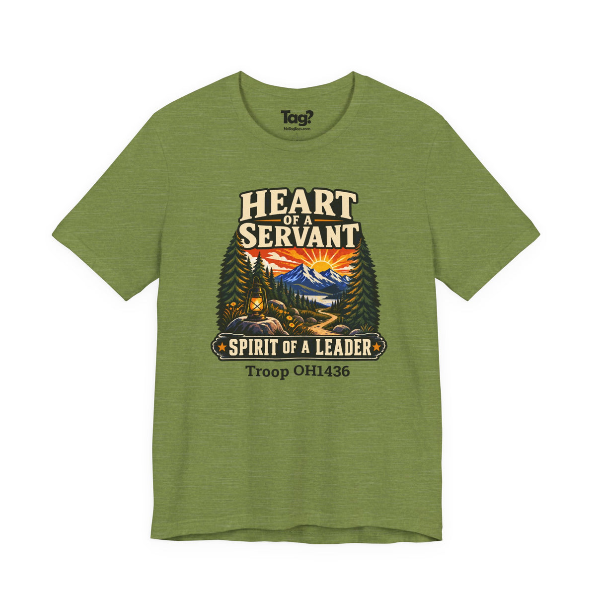 AHG Custom Troop Adult T-Shirt - Heart of a Servant Spirit of a Leader