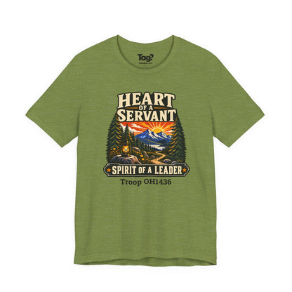AHG Custom Troop Adult T-Shirt - Heart of a Servant Spirit of a Leader