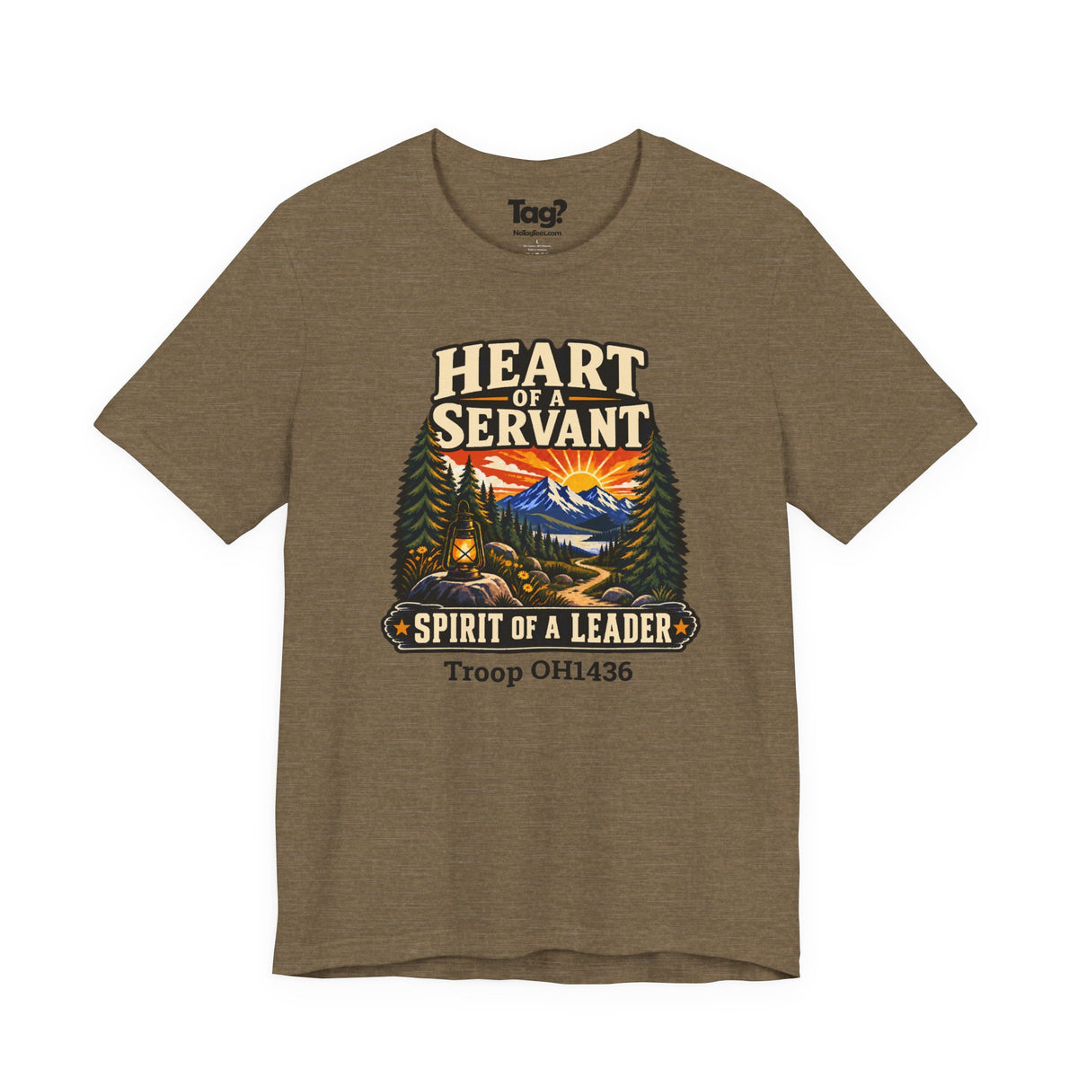 AHG Custom Troop Adult T-Shirt - Heart of a Servant Spirit of a Leader
