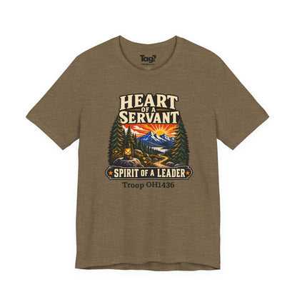 AHG Custom Troop Adult T-Shirt - Heart of a Servant Spirit of a Leader