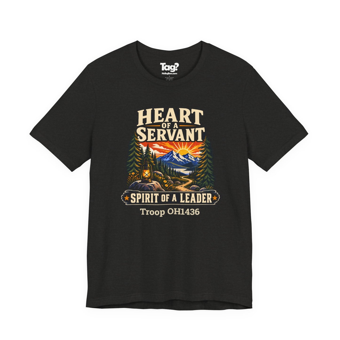 AHG Custom Troop Adult T-Shirt - Heart of a Servant Spirit of a Leader