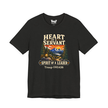 AHG Custom Troop Adult T-Shirt - Heart of a Servant Spirit of a Leader