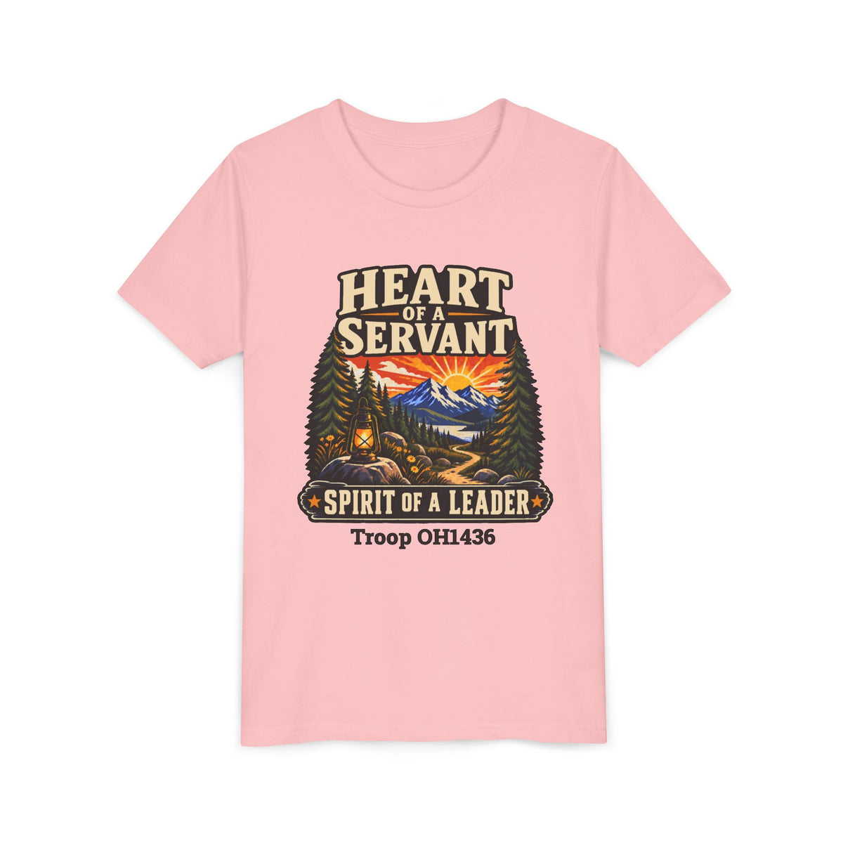 AHG Custom Troop Youth T-Shirt - Heart of a Servant Spirit of a Leader