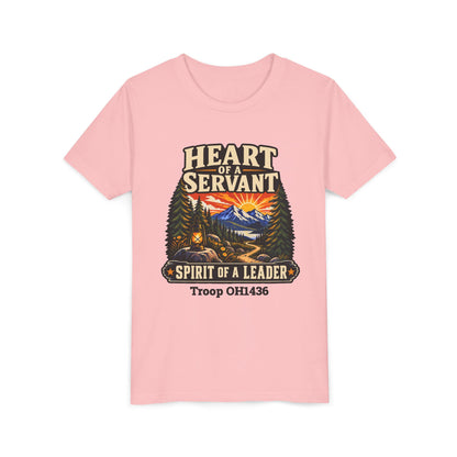 AHG Custom Troop Youth T-Shirt - Heart of a Servant Spirit of a Leader