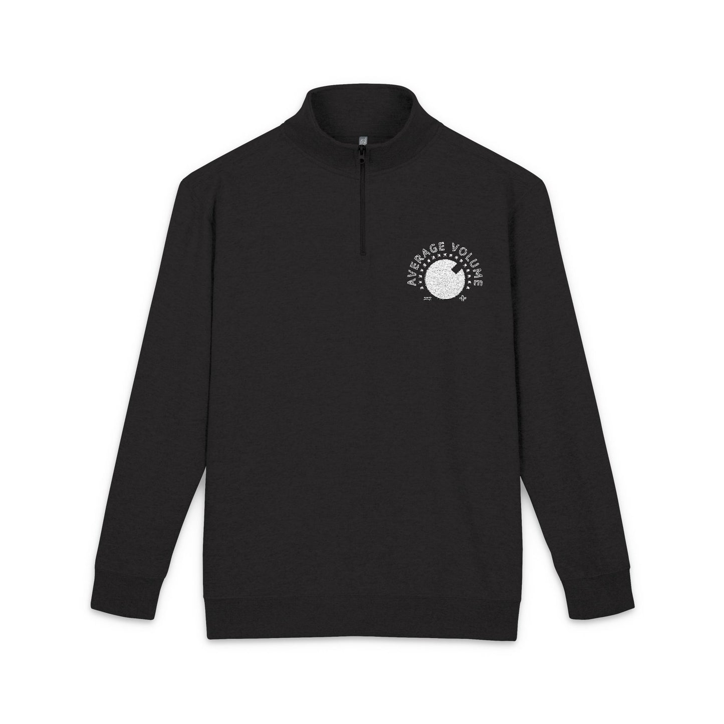 Average Volume 1/4 Zip Embroidered Pullover