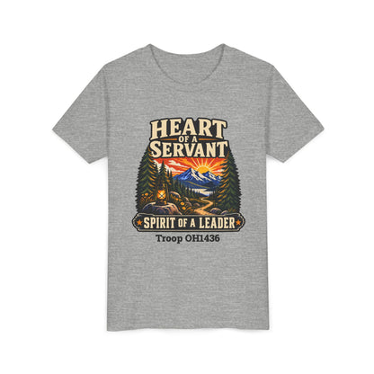 AHG Custom Troop Youth T-Shirt - Heart of a Servant Spirit of a Leader