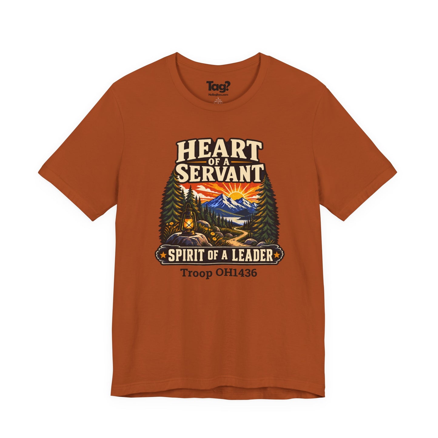 AHG Custom Troop Adult T-Shirt - Heart of a Servant Spirit of a Leader