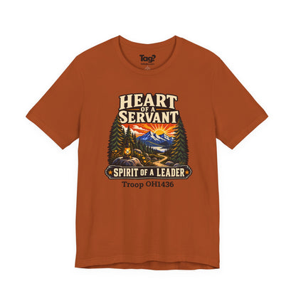 AHG Custom Troop Adult T-Shirt - Heart of a Servant Spirit of a Leader